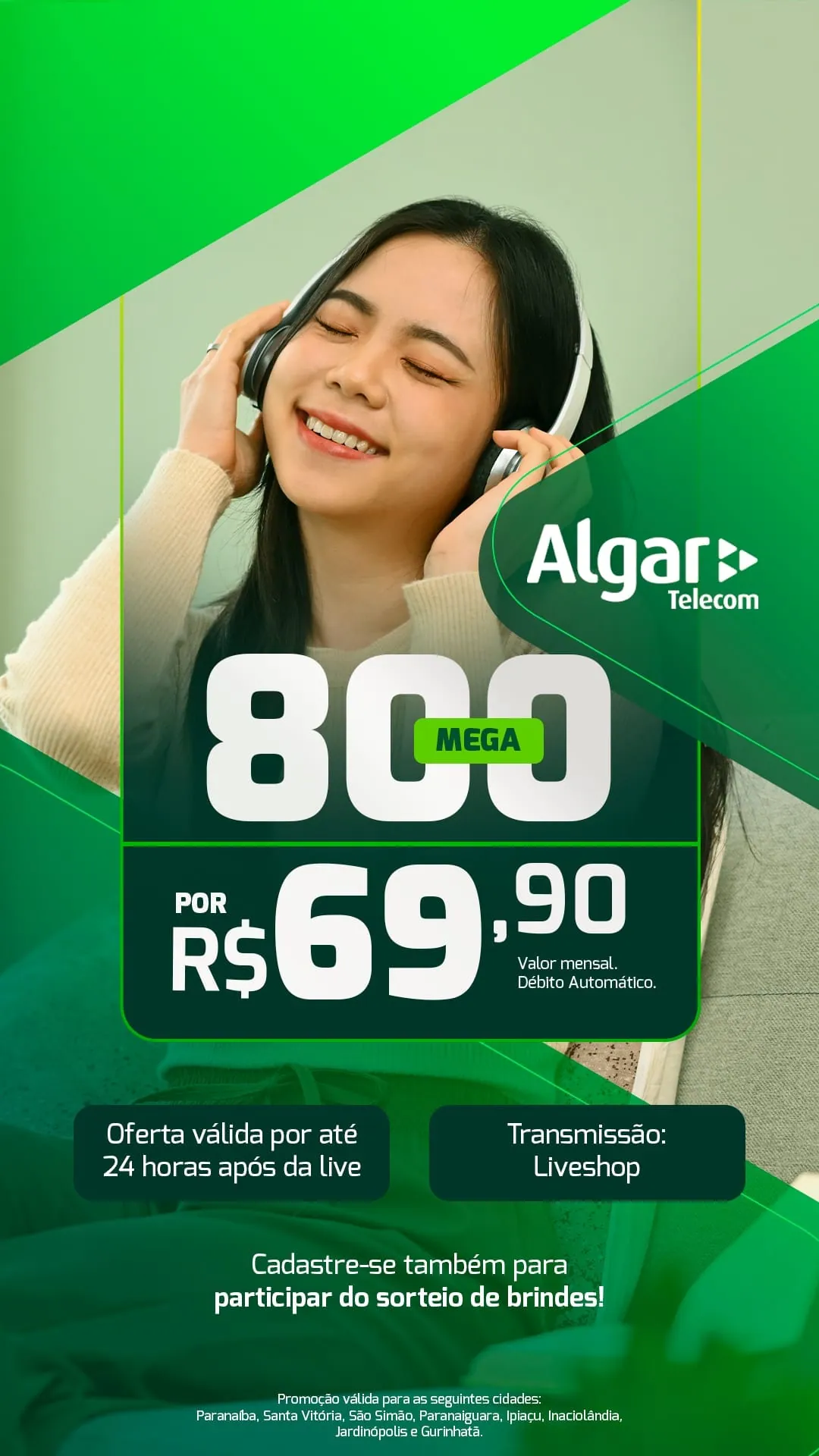 Story Algar Telecom, oferta de 800 mega