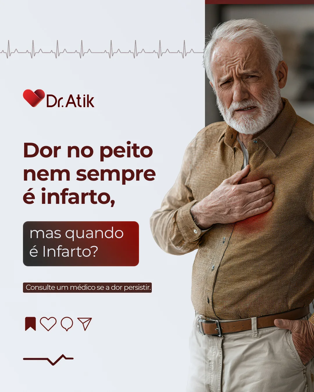 Post: Dor no peito nem sempre é infarto, mas quando é?