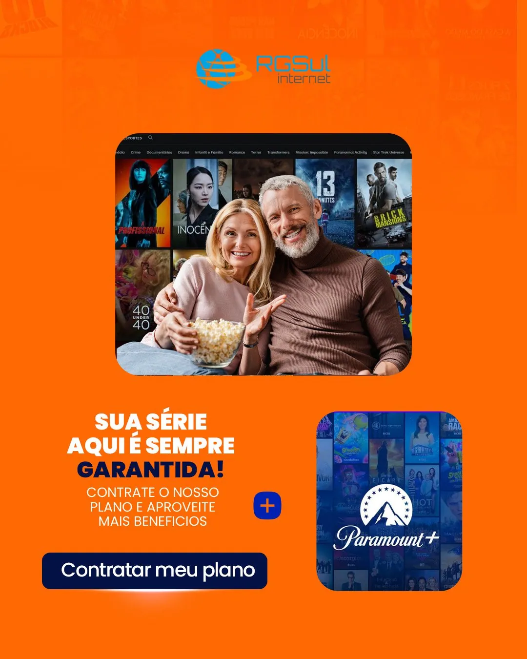 RGSul, post mais velocidade, menos espera, teste nossa internet fibra óptica