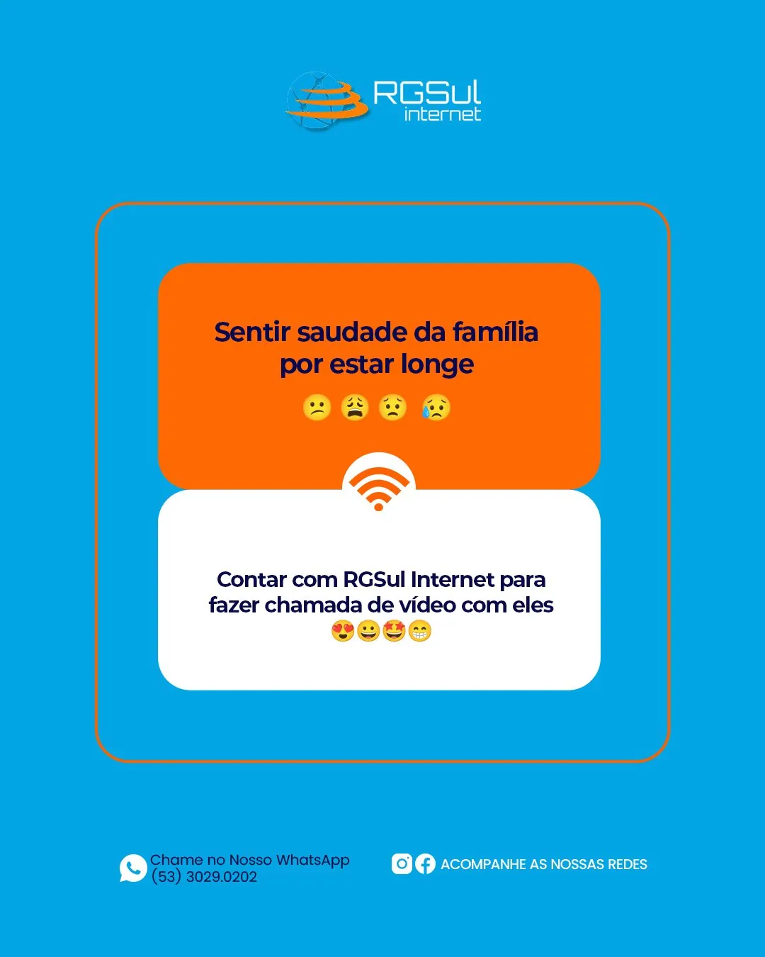 RGSul, post áudio de WhatsApp sobre os motivos de contratar a nossa internet