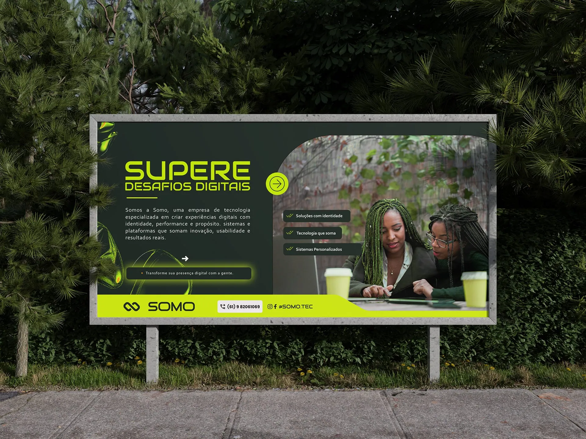 Outdoor Somo durante o dia: Supere desafios digitais