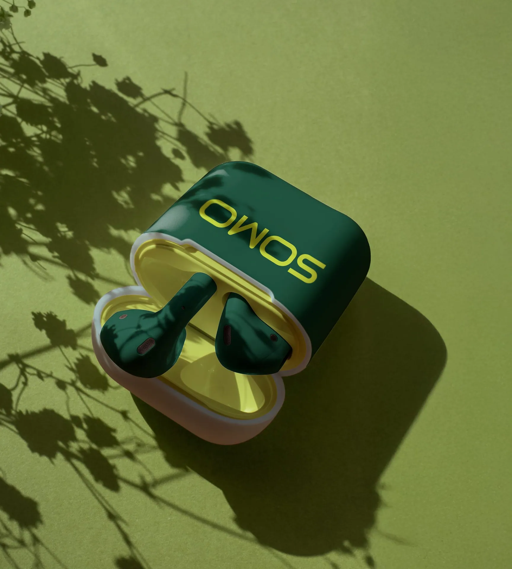 Case de fones de ouvido com o logotipo Somo